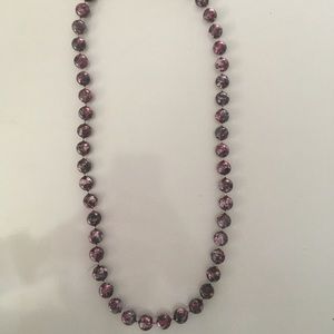 Purple pearl necklace